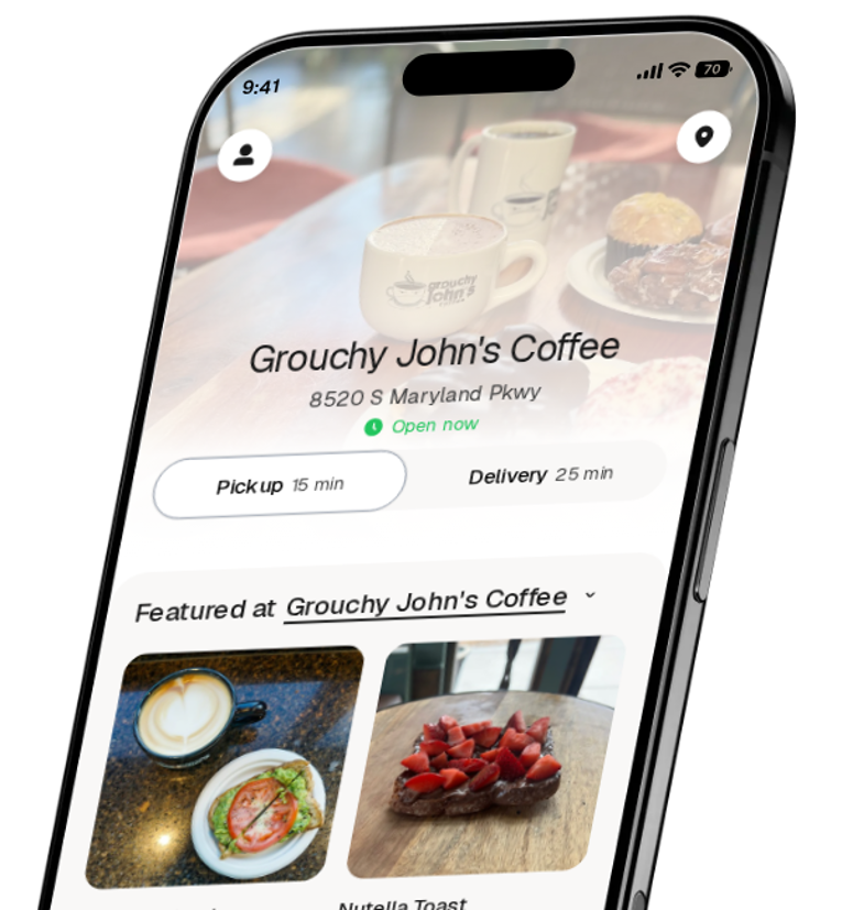 Grouchy John's Coffee app preview